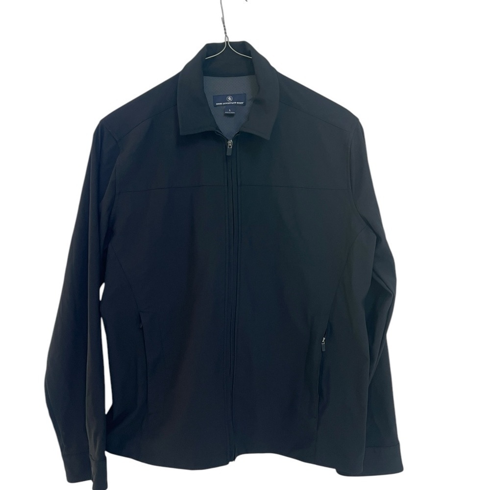 Hart Schaffner Marx Luxury Performance Full Zip Men’s Black Jacket